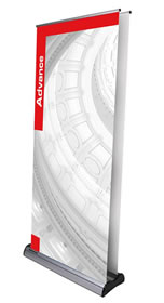 Details zu Rollup-Display "Advance Double" inkl. Bannerdruck