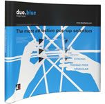 Details zu Faltdisplay "Duoblue Mini" Neubedruckung