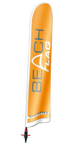 Details zu Beachflag Lang 1 inkl. Fahnendruck