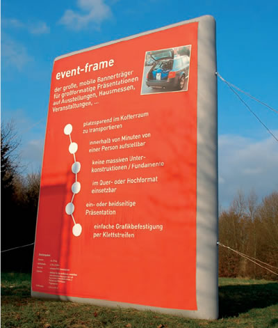 aufblasbarer Outdoor-Rahmen "Eventframe" (Outdoor-Banner)