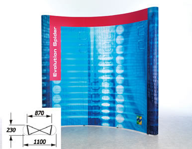 Faltdisplay-System "Evolution Spider" (Faltdisplay-Systeme)
