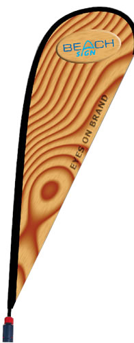 Beachflag Diagonal 4 inkl. Fahnendruck (mobile Fahnenmasten)