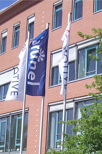 Werbefahnen Aktion (mobile Fahnenmasten)