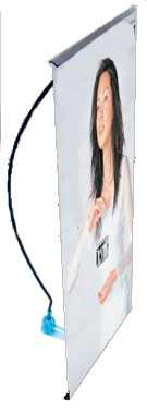 Bannerdisplay "Mini-L-Banner" inkl. Bannerdruck (Bannerdisplays)