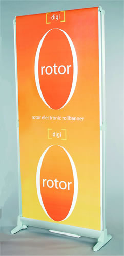 Motordisplay "Rotor2" inkl. Bannerdruck (Rollups)