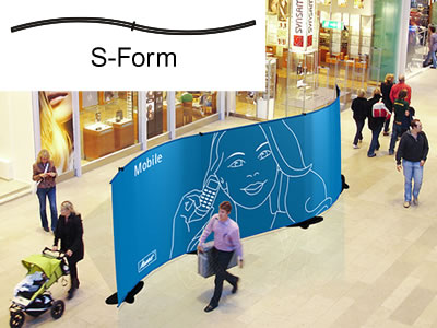 Bannerdisplay-Wand "Stage" (Messewaende)