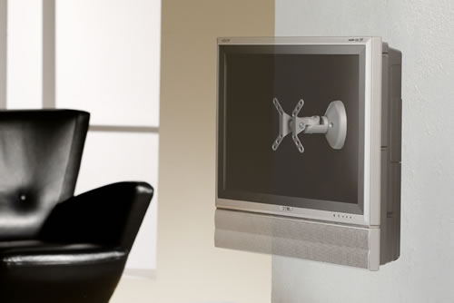 LCD-Halterung Uno bis 30 Zoll mit 1 Gelenk aus Aluminium (Multimedia)