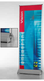 Details zu Rollup-Banner "Vision Double" Ersatzbahn