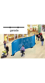 Details zu Bannerdisplay-Wand "Stage gerade"