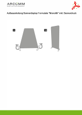 Aufbau Bannerdisplay Formulate "Monolith" inkl. Bannerdruck