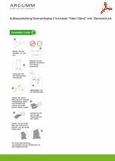 Aufbau Bannerdisplay Formulate "Slant Stand" inkl. Bannerdruck