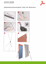 Aufbau Bannerdisplay "Vortex" inkl. Bannerdruck