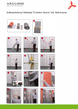 Aufbau Faltdisplay "Evolution Xpress" inkl. Bedruckung