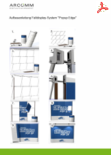 Aufbau Faltdisplay-System "Popup Edge"
