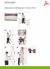 Aufbau Faltdisplay-Tower "Evolution Tower"