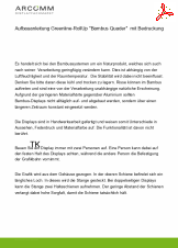 Aufbau Greenline-Rollup "Bambus" inkl. Druck