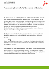 Aufbau Greenline-Rollup "Bambus" inkl. Druck