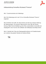 Aufbau Homeoffice-Rückwand "Premium" 