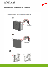 Aufbau Messetheke "LED Embrace"