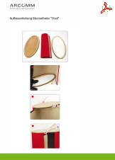 Aufbau Messetheke "Oval"