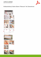 Aufbau Outdoor-Banner "Monsoon" inkl. Bannerdruck