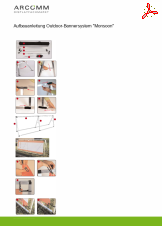 Aufbau Outdoor-Bannersystem "Monsoon"