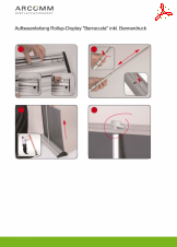 Aufbau Rollup-Display "Barracuda" inkl. Bannerdruck