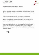 Aufbau Rollup-System "Delta Lite"
