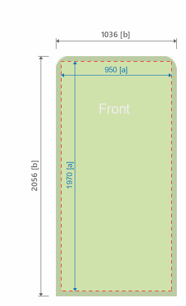 Grafikmasse für 115381 Bannerdisplay Formulate "Monolith" :