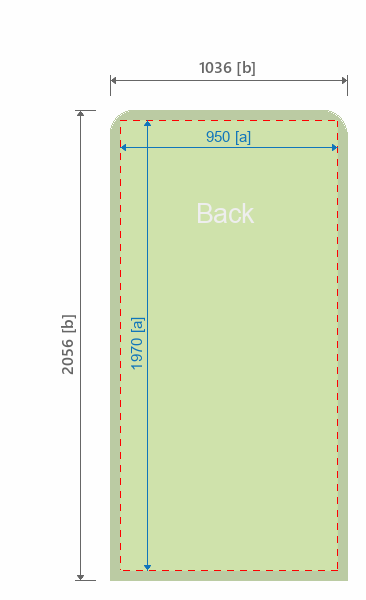 Grafikmasse f&uuml;r 115381 Bannerdisplay Formulate "Monolith" :