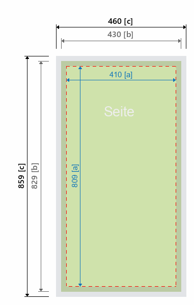 Grafikmasse f&uuml;r 513570 EC-Counter "EC-2" :