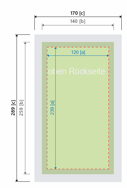 Grafikmasse für 513545 EC-Counter "EC-4 Pult" Farbe der Deckplatte:Grau
