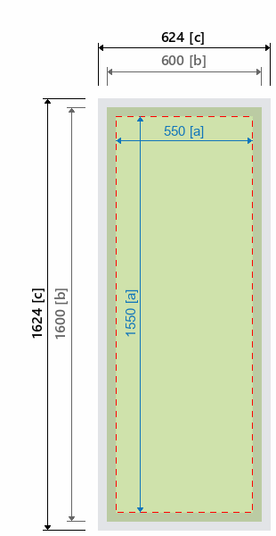 Grafikmasse f&uuml;r 530301 LED-Leuchtdisplay "Illumigo" :