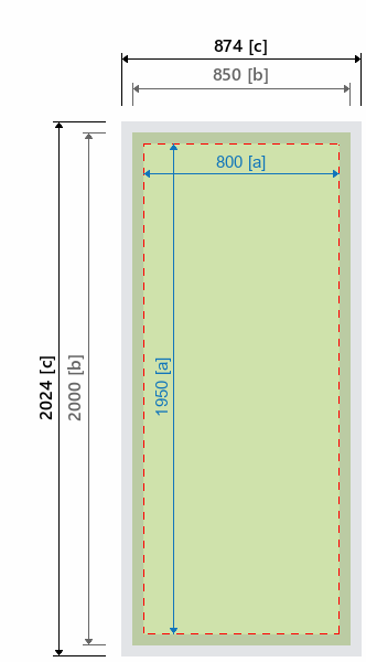 Grafikmasse f&uuml;r 530302 LED-Leuchtdisplay "Illumigo" :