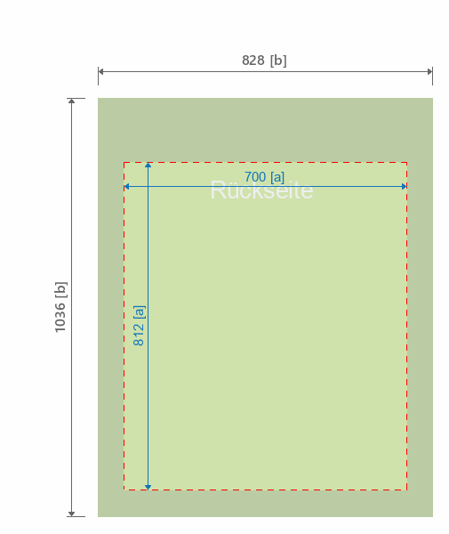 Grafikmasse f&uuml;r 511701 Messetheke "Modulate Rechteck" :