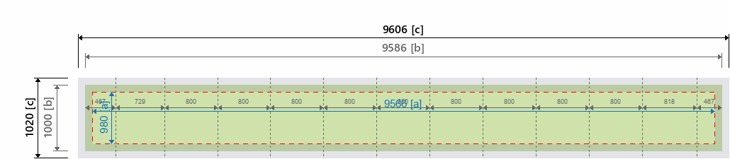 Grafikmasse f&uuml;r 513656 Modulare Messetheke "MM Kits" :