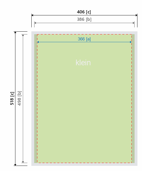 Grafikmasse für 513011 Promotiontheke "Pirouet rund" Größe der Panels:pro Etage