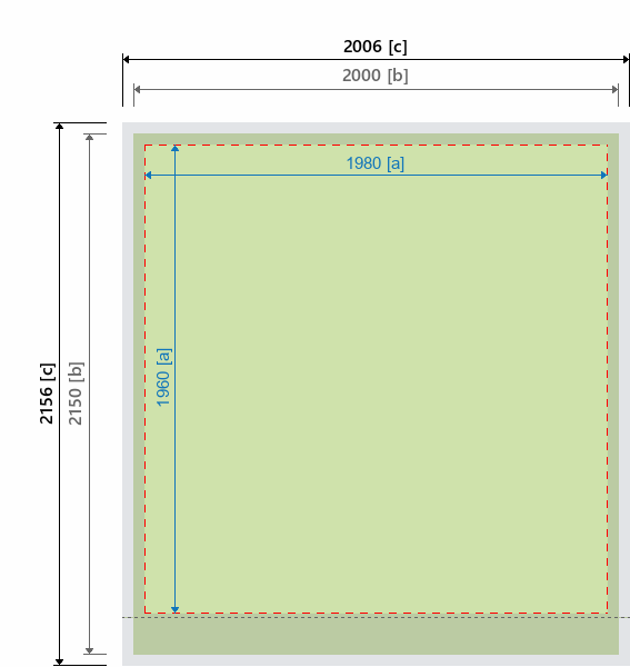 Grafikmasse f&uuml;r 100424 Rollup-Display "Cool Budget 1" Druckmaterial:Frontlitbanner