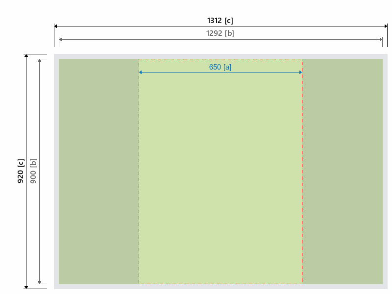 Grafikmasse f&uuml;r 512681 Rundtheke "Graphic" :