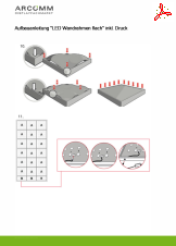 Aufbau "LED Wandrahmen flach" inkl. Druck